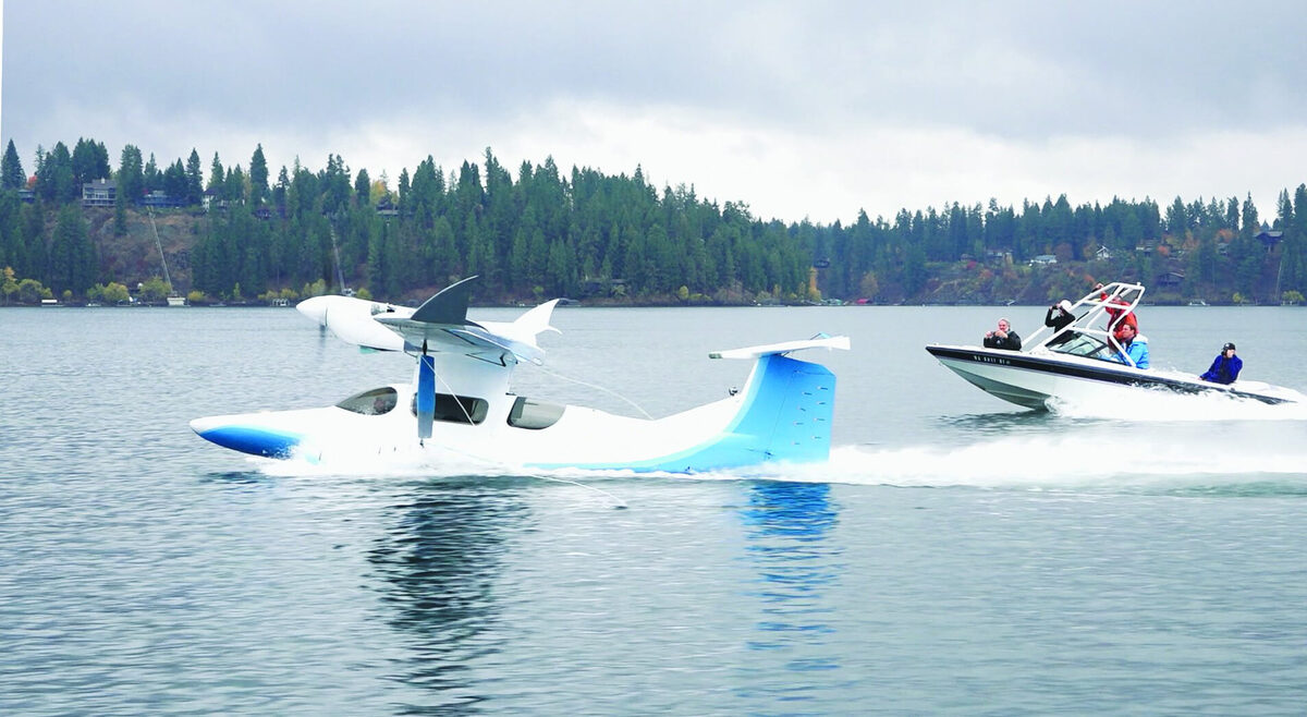 Rutan SkiGull посадка на воду